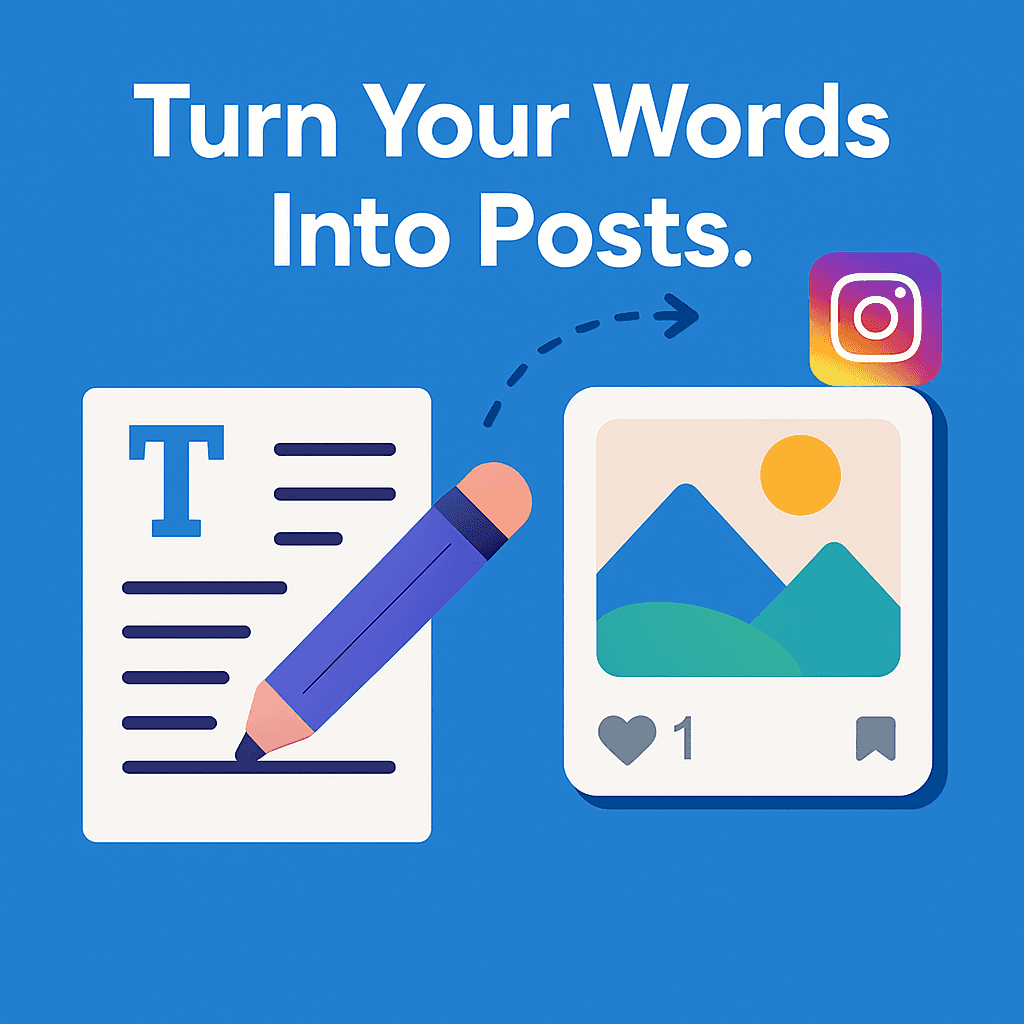 Generated social media post example